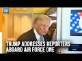 Donald Trump Speaks to Reporters Aboard Air Force One en Route to Anchorage | Dawn News English