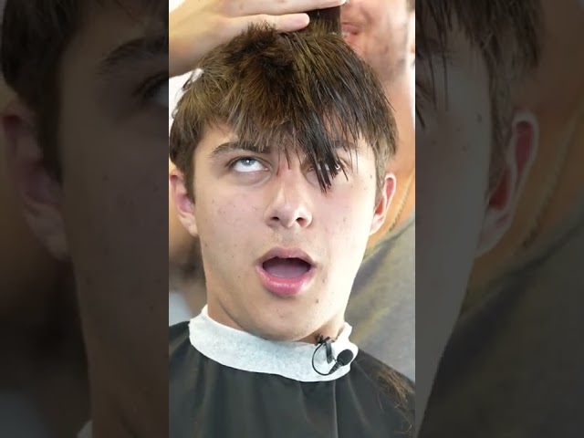 ASMR HAIRCUT #shorts  #haircut class=