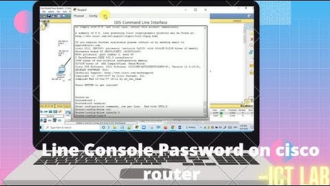 How to set  Line Console Password on cisco router  | Configure Line Console Password on Cisco Router
