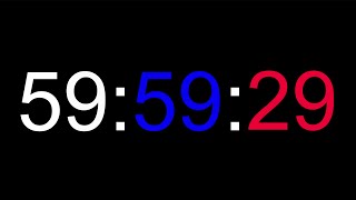 1 Hour Timer - 🌈 30 FPS