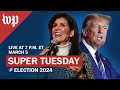 Super tuesday live election results  35 full live stream