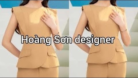 Dạy cắt may| Hướng dẫn cách cắt áo cổ thuyền tròn tay liền bổ mảnh theo mẫu | Hoàng Sơn designer