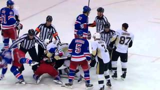 Henrik Lundqvist soaks Sidney Crosby w/slowmo replay | 05/11/2014 [HD]