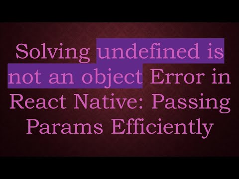 Solving undefined is