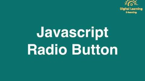 25 Javascript Radio Button  | Online Training Download app from below link