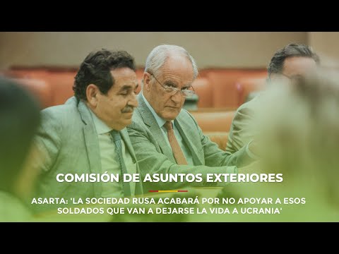 Asarta: 'La sociedad rusa acabará por no apoyar a esos soldados que van a dejarse la vida a Ucrania'