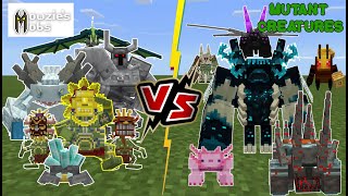 Mowzie's Mobs VS NEW MUTANT Creatures [Minecraft PE]