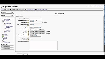 Adding An Enrollment Key To Your Moodle Course.mov