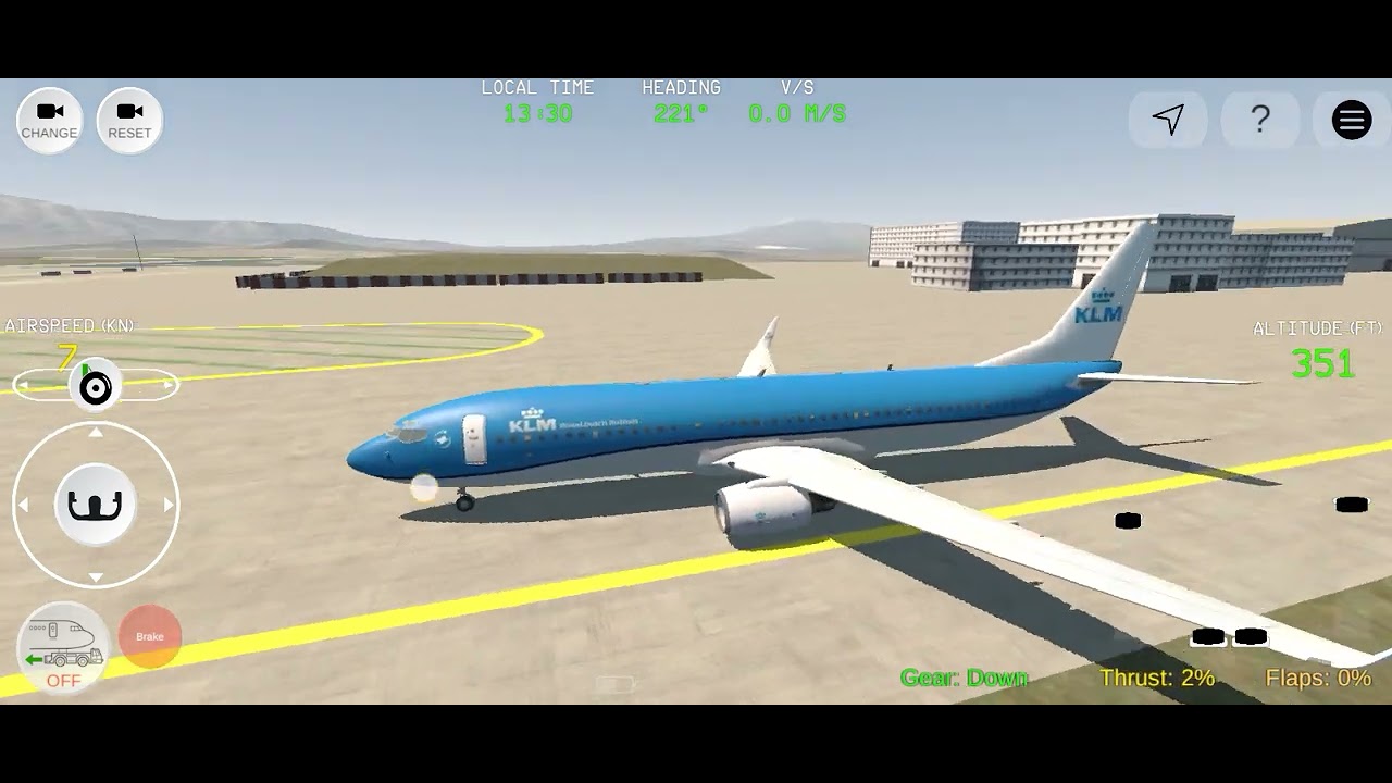 FLIGHT SIMULATOR ADVANCED AIRBUS B 737 LANDING AND PARKING NICE LANDING PERFECT ⭐⭐⭐⭐⭐