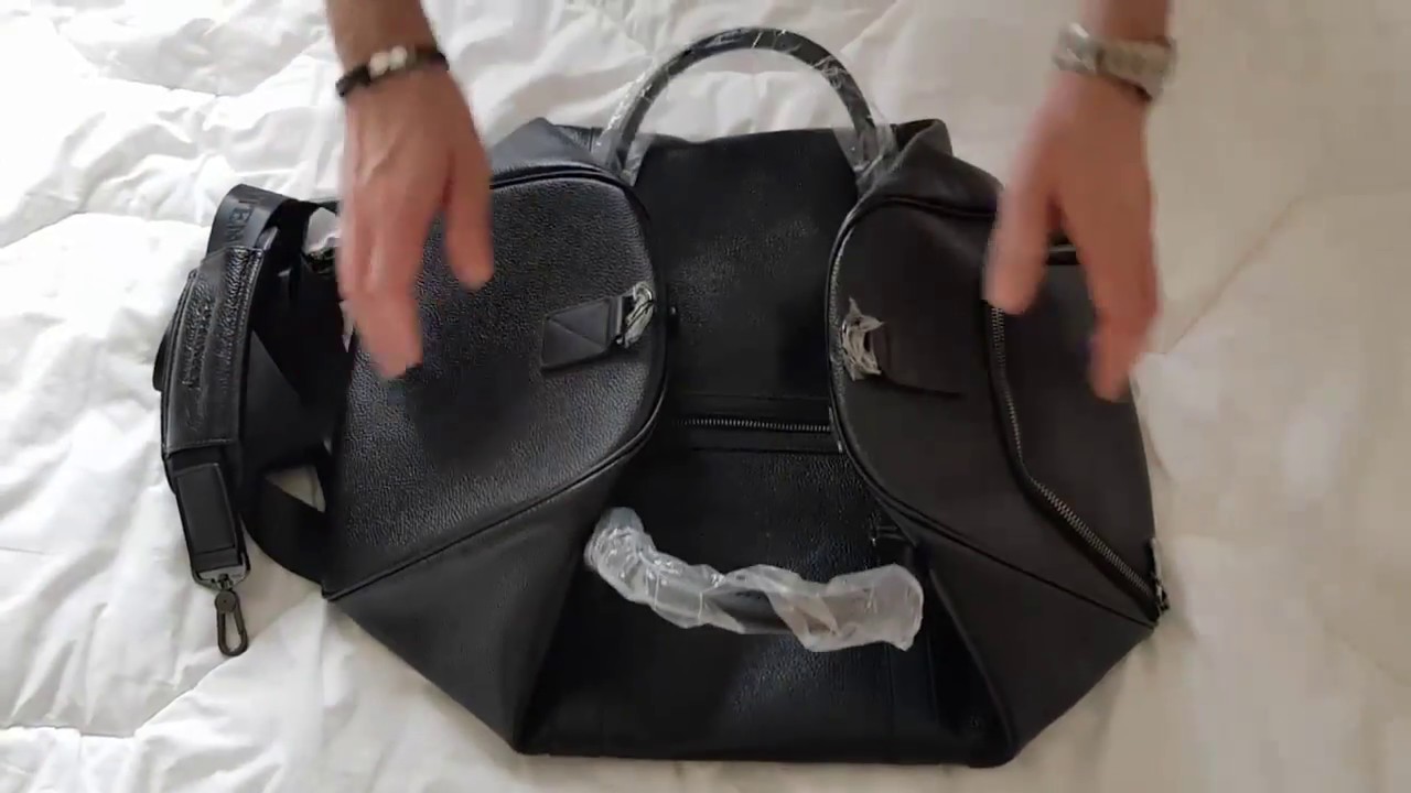 Bostanten Sac De Voyage Cuir Homme Femme Randonnee Sporte Noir Unboxing Youtube
