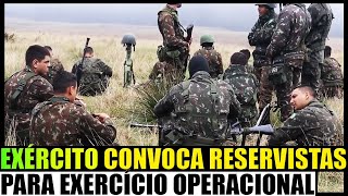 Comando Militar do Leste diz que convocação de reservistas #éboato