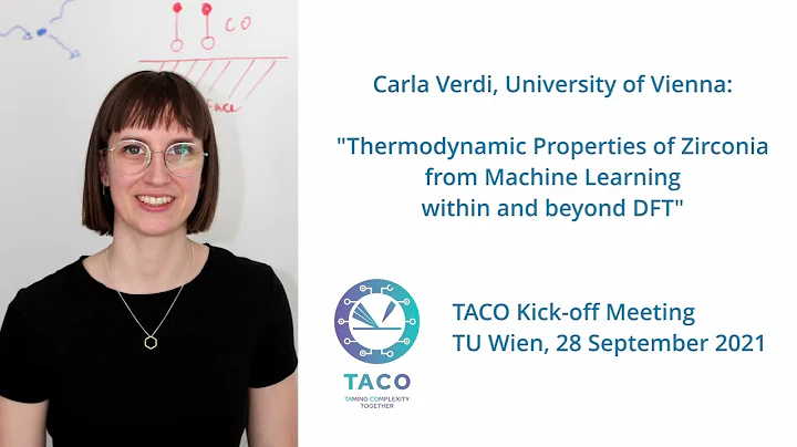 Carla Verdi: Thermodynamic Properties of Zirconia ...