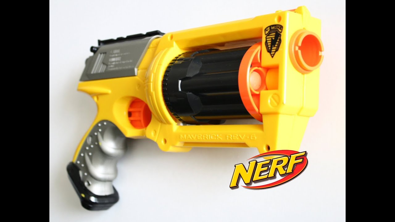 Lançador Nerf N Strike Maverick Rev- 6 Tambor Giratório - Hasbro