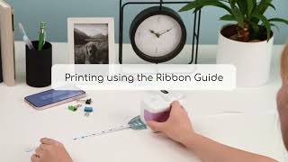 e-mark go - Printing with the Ribbon Guide