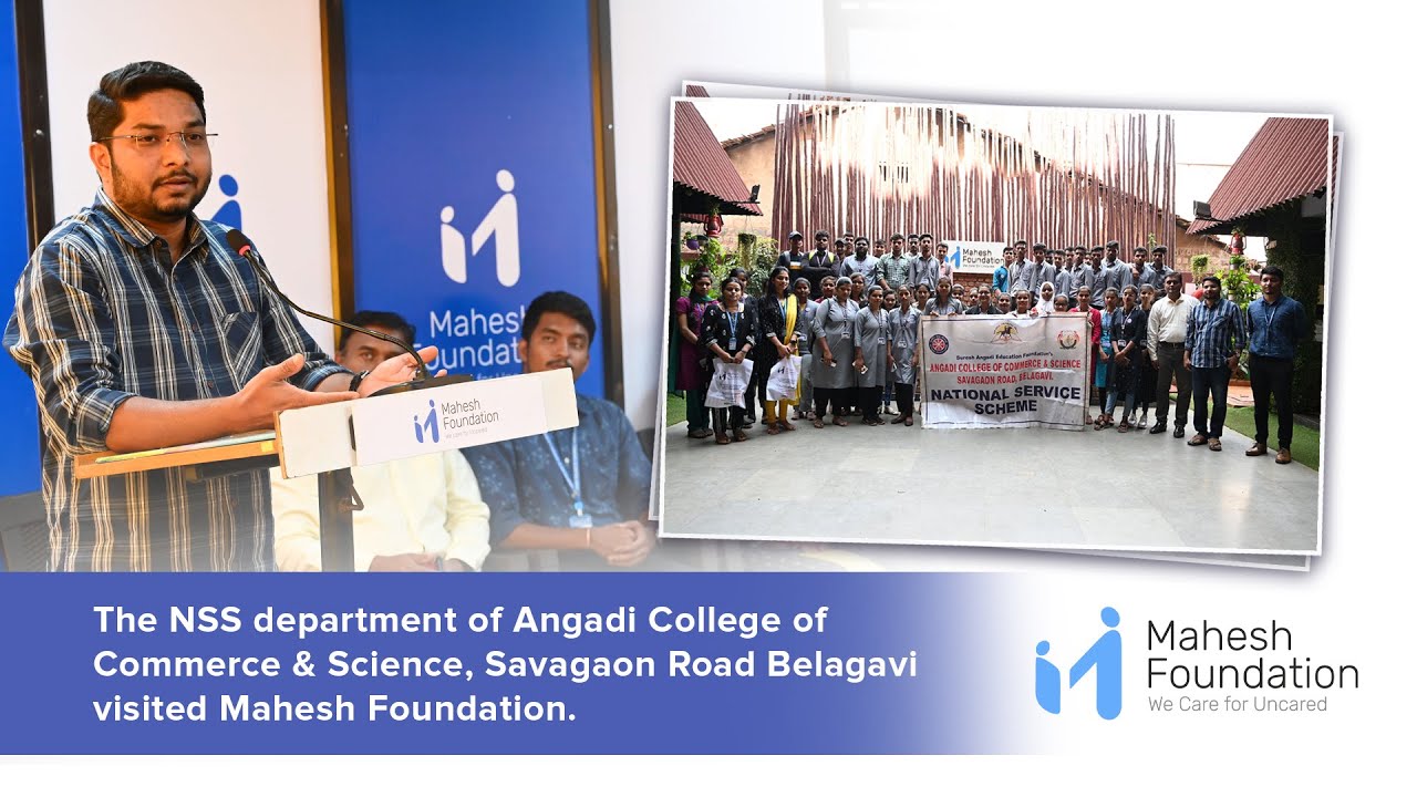 The NSS department of Angadi College of Commerce & Science, Savagaon Road Belagavi visited MF