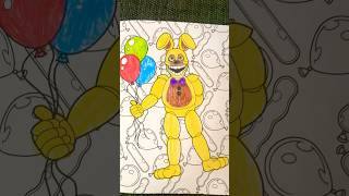 FNaF GLOW IN THE DARK Coloring Book PAGE 57 - SPRING BONNIE
