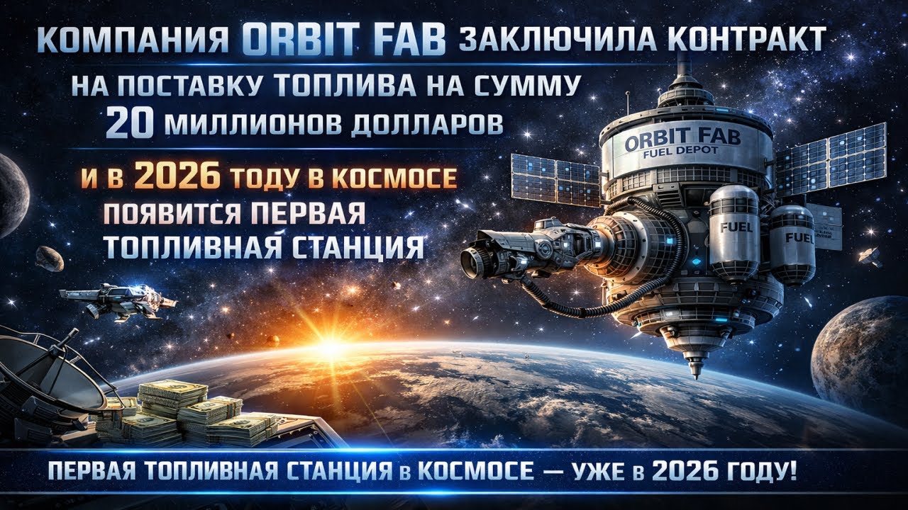 ⛽🚀 Orbit Fab: контракт на $20 млн и первая топливная станция в космосе уже в 2026