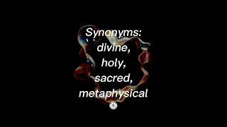 The Etymology  of Spiritual, Synonyms for Spiritual, and Definition of Spiritual