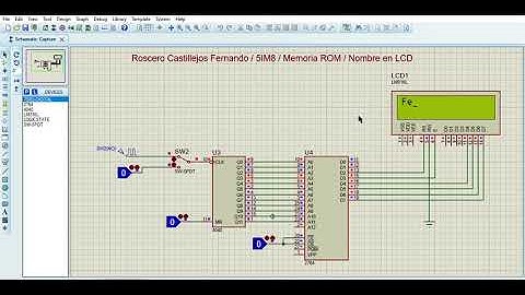Nombre en LCD con memoria ROM // Roscero Castillejos Fernando