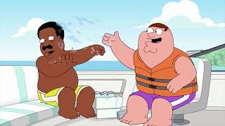 Cleveland doesn't like getting wet | Family Guy