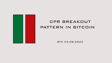 CPR - CENTRAL PIVOT RANGE BREAKOUT PATTERN IN BITCOIN. BTC 05.08.2022