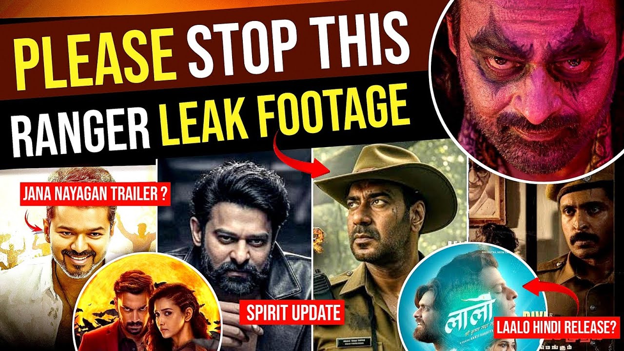 Jana Nayagan Trailer😱 | Spirit Big Update🔥| Ajay Devgn Ranger | Laalo & 45 Hindi Release | Prabhas 