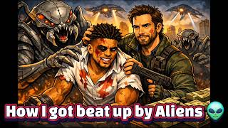 How I got beat up by Aliens 👽 #alien #comedy #shortvideo #funny #fyp
