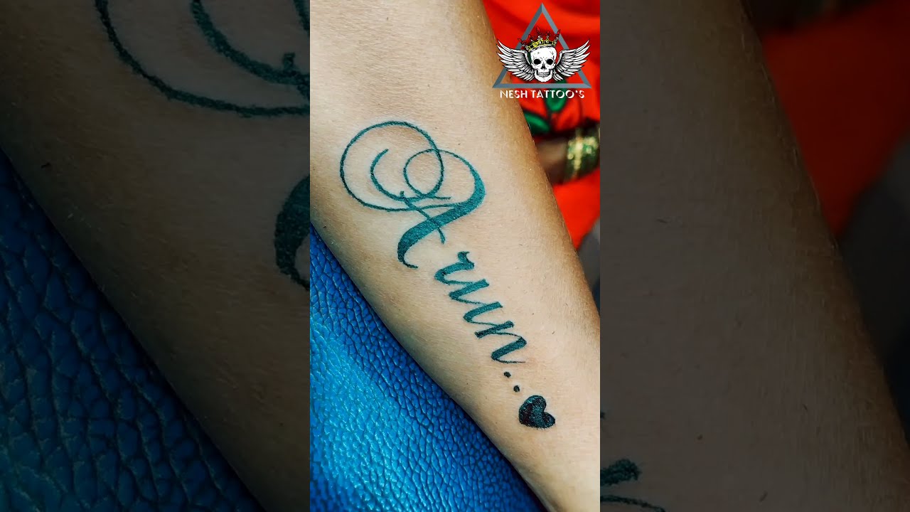 Aggregate 72 arun name tattoo on hand super hot  thtantai2