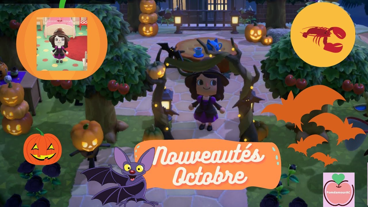 Nouveautés Octobre Halloween Animal Crossing ACNH YouTube