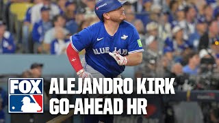Blue Jays' Alejandro Kirk CRUSHES go-ahead three-run homer vs. Dodgers in World Series 🔥
