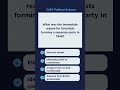 CUET Political Science MCQ