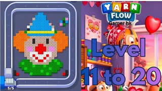 Yarn Flow Level 11 to 20 Walkthrough Solution 