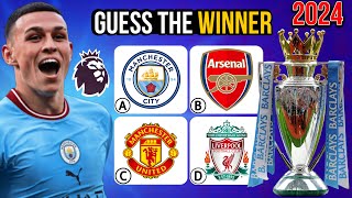 Premier League 2024 Winner Prediction:Football Quiz & Guess the Champion Challenge |MAN CITY ARSENAL