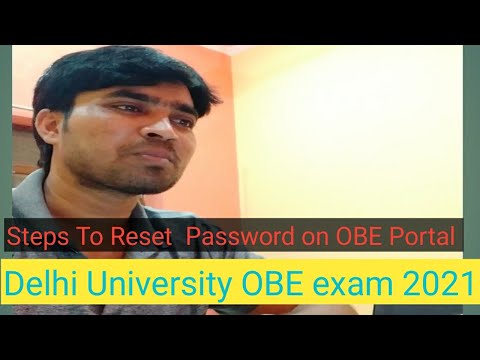 How To Reset Password on OBE portal ||OBE EXAM-2021|| Faculty Of Law || Delhi University|| Aryan
