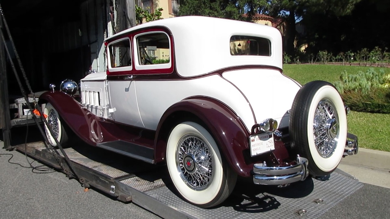 Rare 1930 Packard 734 Speedster Eight Victoria Coupe (w/ startup