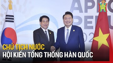 Chủ tịch nước Lương Cường hội kiến Tổng thống Hàn Quốc | Tin tức