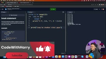 break and continue in Python   Python Tutorial   Day #19