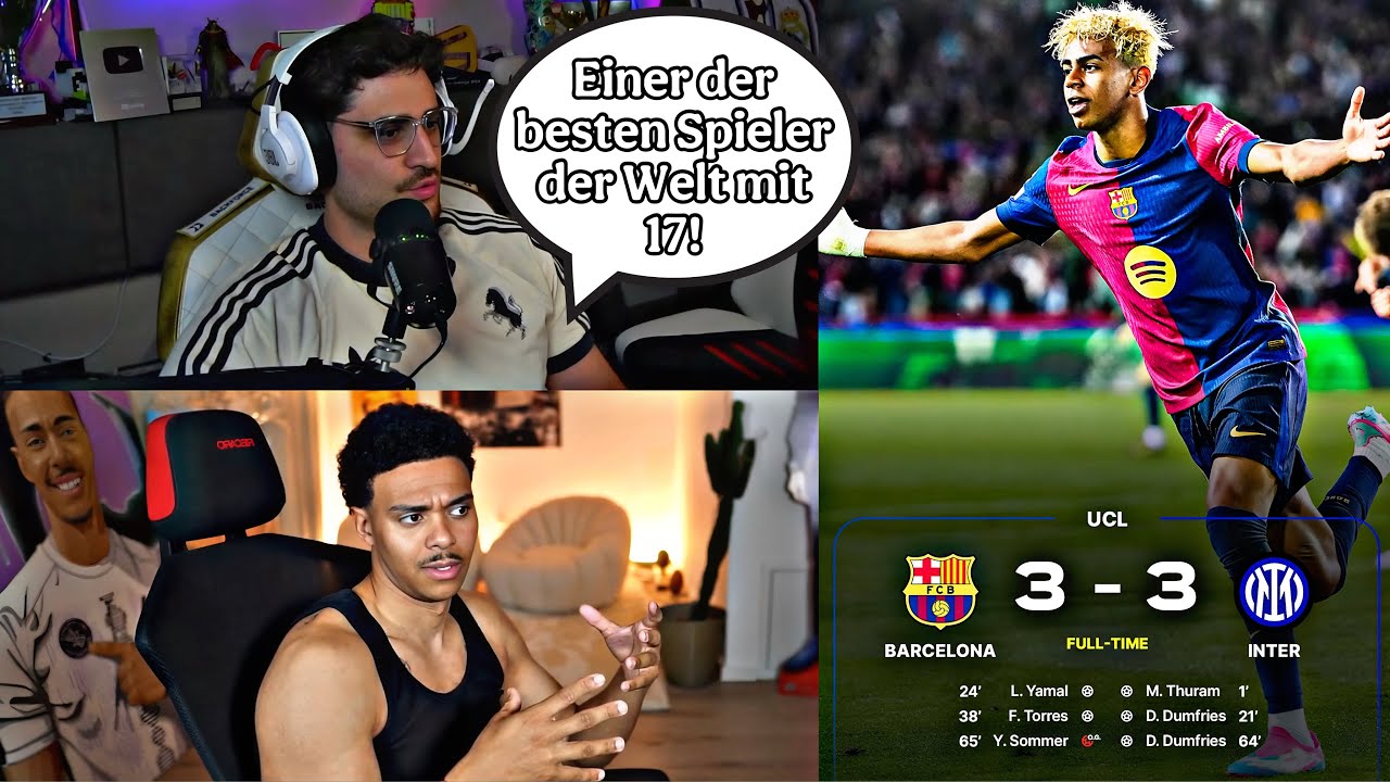 Lamine Yamal ist der BESTE!💥 Barca vs Inter Watchparty mit Willy⚽️ | EliasN97Clipz