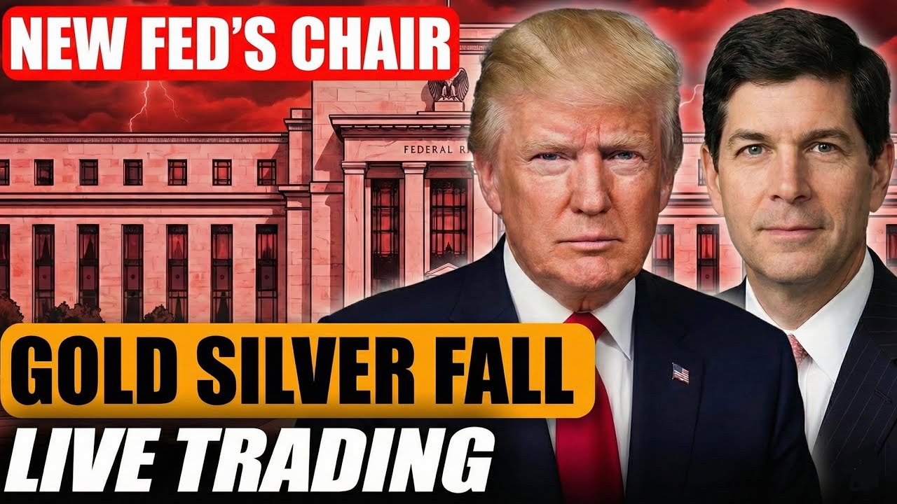 Stock Market Today: Gold Silver Crash, New Fed Chair Chosen | Live Trading Stocks Futures