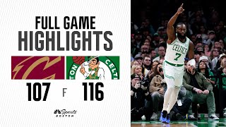 FULL GAME HIGHLIGHTS: Celtics take down Cavs in back-to-back games, 107-116