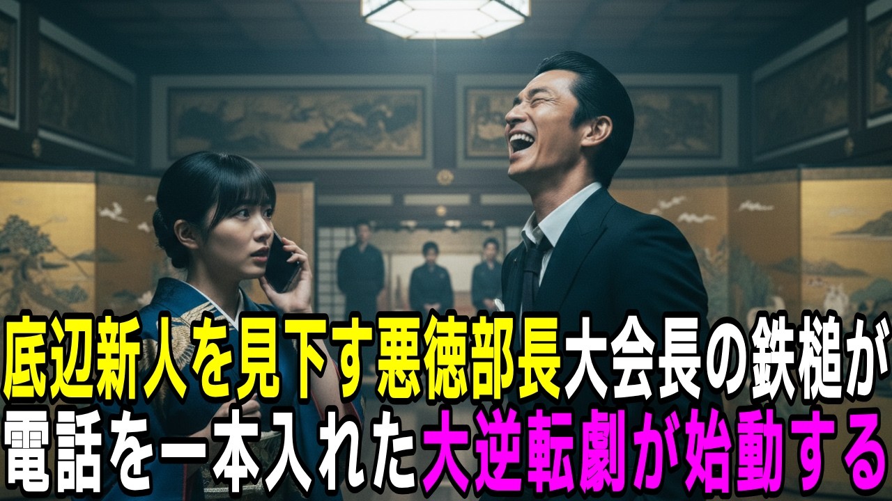 【スカッと】新人を見下した部長「親呼べよw」→父の正体が判明して顔面蒼白【シニア】