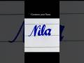 Nila 💥#Cursive #Calligraphy #Handwriting #shorts#viral