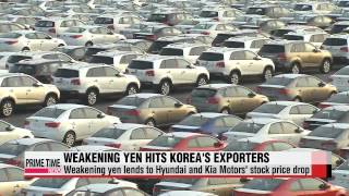 Weakening yen hits exporters in Korea   한국 수출기업, 엔저 직격탄맞아