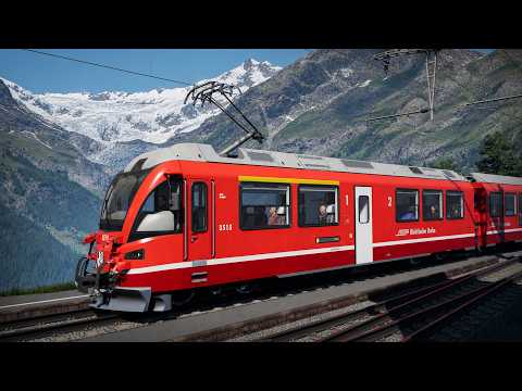 Я ТУТ БЫЛ! Маршрут BERNINA LINE в Train Sim World 6 против РЕАЛЬНОЙ жизни!
