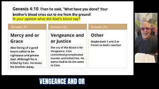 Genesis 4:10 What did Abel's Blood Say?