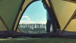Large Hot Tent With Stove Jack, Lots of Windows for Amazing Outdoor Views