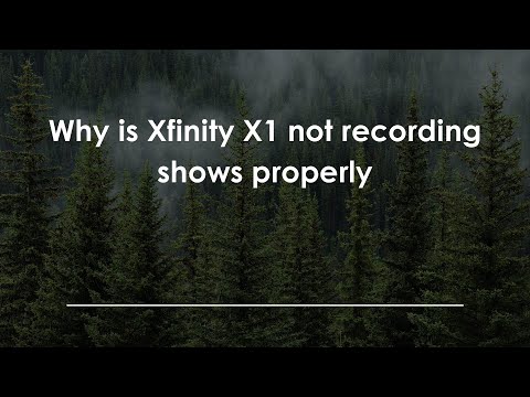Xfinity Dvr Not Recording Full Show