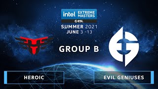 CS:GO - Heroic vs. Evil Geniuses [Inferno] Map 1 - IEM Summer 2021 - Group B