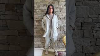 Anine Soft Touch Patch Pocket Hoodie Washed Stone