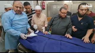 وداع أطفال القائد خالد منصور الذي ارتقى جراء غارة إسرائيلية استهدفته مساء أمس بمدينة #رفح
